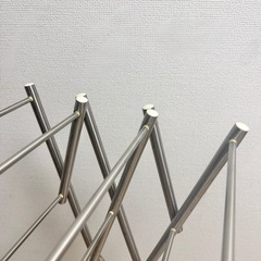 アイリスオーヤマ 物干し ステンレス 収納可の画像