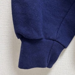 古着　長袖　花　スウェット　トレーナー　ネイビーの画像