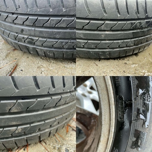 205/60R16 夏タイヤ 4本セットです。 トヨタ純正アルミホイール付き。