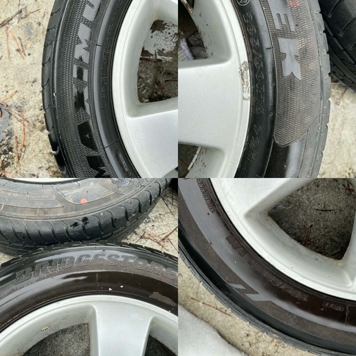 205/60R16 夏タイヤ 4本セットです。 トヨタ純正アルミホイール付き。