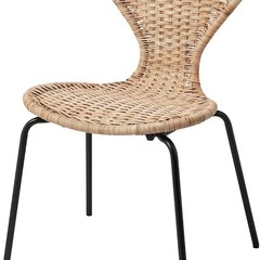 IKEAダイニングチェア　椅子　  ラタンの画像