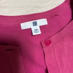 ユニクロ　カーディガン　130サイズ　の画像