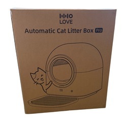 新品未使用　【HHOLOVE】猫自動トイレ 全自動猫トイレ 【動物病院＆獣医師推奨】 AI搭載センサー（ 挟み込み防止 ） PIR検知 ダブル脱臭 多頭飼い対応 大容量 自動脱臭 お留守番 遠隔操作 アプリ連携 iOS/Android対応 飛び散らない 取り外し可能 日本語対応 日本語説明書付き 簡単お手入れ Pro (シリコンマット*2・猫砂とりマット・消臭アロマ・ゴミ袋付き)の画像