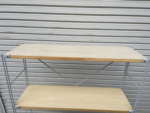 ★ MUJI 無印良品 スチールユニット シェルフ オーク材棚 H175.5xW83.5xD25cm 棚 シェルフ
