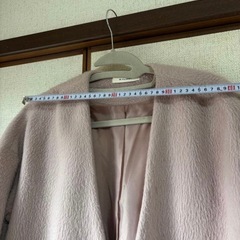 ダブルクローゼット　ピンク ロングコートの画像