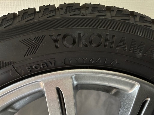 スタッドレスタイヤ（アルミホイール込み）　4本セット　155/65R 14