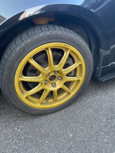 ★値下げ！★（直接引き取りOK！）希少？OZレーシング ProDrive ゴールドホイール＆ヨコハマスタッドレスタイヤ iCE GUARD 215/45R17