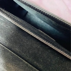 中古⛄️ハンドバッグ　黒　フォーマルバッグ　ドレスコード　ブラック 中 カビ？有りの画像