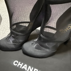 CHANEL シャネル ショートブーツ ファブリック ココマーク 新品の画像