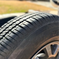 早いもの勝ち！アルミ付き15R5穴ブリジストンタイヤの画像