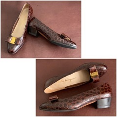 サルバトーレフェラガモ【23.5㎝位】パンプス☆クリーニングお手入れ済6360の画像