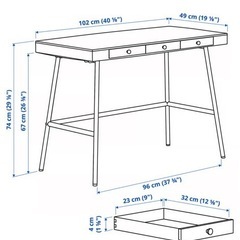 IKEAデスク 2/11,14受け取りできる方◎ の画像