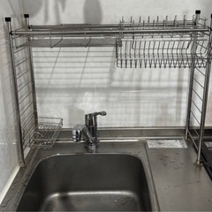 美品⭐︎シンク上ラック　　水切りの画像