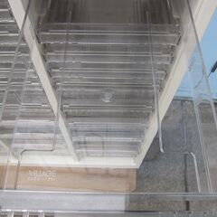 3列浅型9段深型6段クリアケース　ホワイト　800ｘ400ｘ1100の画像