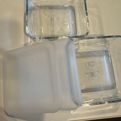 IKEA ガラス容器2個セット　の画像