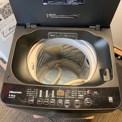 洗濯機　ハイセンス　5.5kの画像