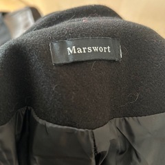 未使用　メンズ　ウール混合 ブラック ダブルブレスト チェスターコートの画像