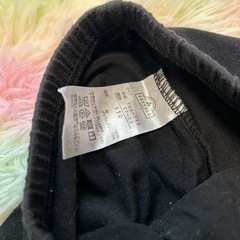 キッズ　レギンス　スパッツ　ブラック　110　イオンの画像