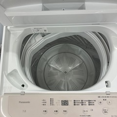 「安心の1年保証付。【全自動洗濯機 Panasonic NA-F7B2 7.0kg 2024年製】取りに来れる方限定。」の画像