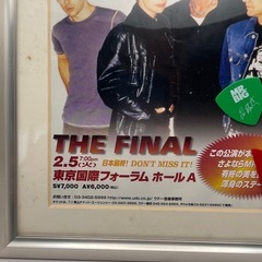 MR.BIG 最終公演ツアー’02小型フライヤー（額入り）サイン入り&ピック付きの画像