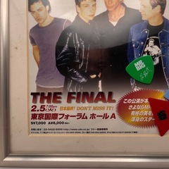 MR.BIG 最終公演ツアー’02小型フライヤー（額入り）サイン入り&ピック付きの画像