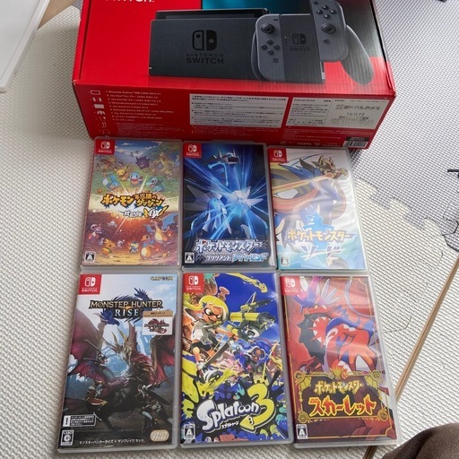 Switch本体＋ソフト6点＋SDカードセット