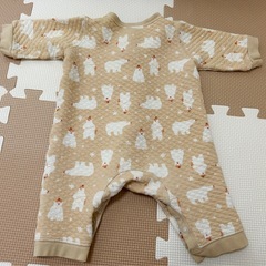 ユニクロ　キルトカバーオールセット　の画像