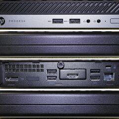 【超小型】HP ProDesk 400 G4 DM/ Intel Core i5-8500T (6コア) /8GB DDR4/128GB NVMeの画像