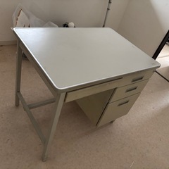 【早急‼️】TOYO STEEL スチールデスク 片袖 事務机 オフィスデスク 幅91.5cm 奥行63.5cm 高さ74cmの画像