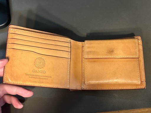 【GANZO】 ガンゾ コードバン 二つ折り財布 ダークグリーン