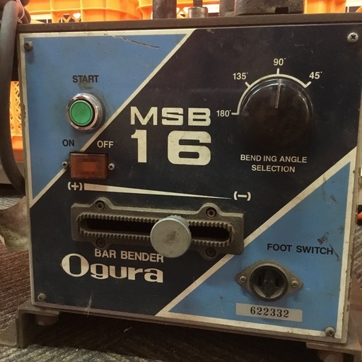 【店頭引取限定】【中古】【現状販売】Ogura オグラ 鉄筋ベンダー 11,000円(税込)