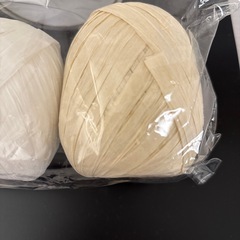 未使用　ペーパーラフィア（リボン）2個の画像