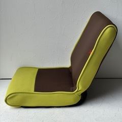 座椅子 ブラウン/グリーンの画像