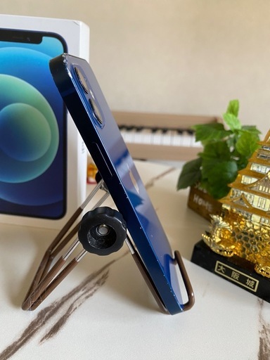 iPhone 12 64GB ブルー｜動作良好｜画面ヒビあり｜即使用可
