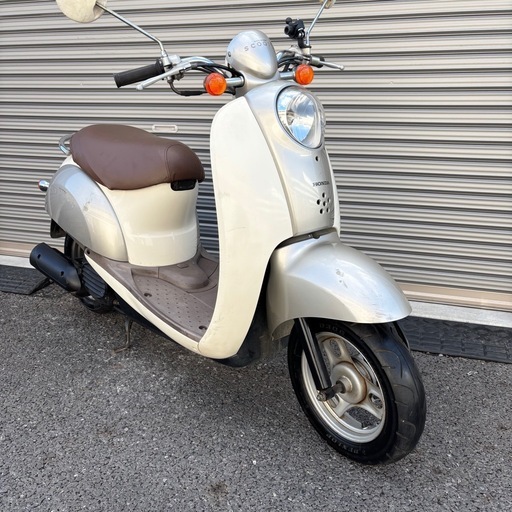 4487.お洒落可愛い　スクーピー　バッテリー、シート、オイル新品　千葉県柏市　即日配送、自走引き取りも可能