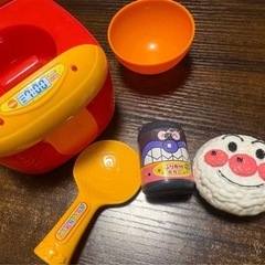 ごはんがたけたよ! アンパンマンのすいはんきセット　他おまけ付きの画像