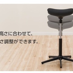 急募【10日(火)までの引取限定】美品 ニトリ NITORI スタンディングチェア エクリブ ブラック 昇降式 高さ調整可能 岐阜 定価約1万の画像