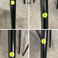 ニトリ セラミック天板ダイニングテーブル セーラル 幅135 チェア4脚セット インテリア グレー 4人掛け 中古家具 店頭引取歓迎 R10427の画像