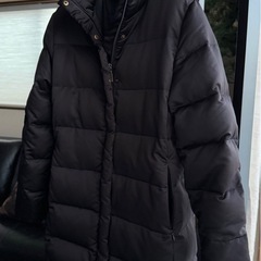急募【10日(火)必着】MONCLER モンクレール 青タグ希少ロングダウンコート ブラック サイズ1 キャトルフロコン最高品質羽毛 クリーニング済の画像