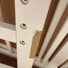 【IKEA ベビーベッド】傷アリ、寝具付の画像