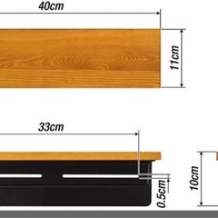 新品未使用 タオルハンガー 木製 おしゃれ アイアン 棚付き 天板 天然木 ラック付き 棚 タオルホルダー トイレ 洗面所 壁 飾り棚 ウォールシェルフ 癒し 空間 北欧 アンティーク ヴィンテージ アパート マンション 戸建て 一軒家 賃貸の画像