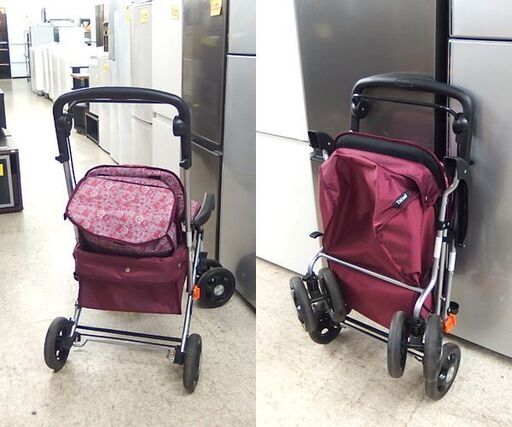 幸和製作所 シルバーカー SIST04 カウートⅡ 折りたたみ可能 バッグ内15kgまで☆ 札幌市 北区 屯田