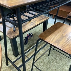 カウンターテーブル3点セットの画像