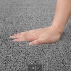 ニトリほこりが取れやすい洗えるラグ(Nクリーンウォッシュ GY 200X240)　の画像