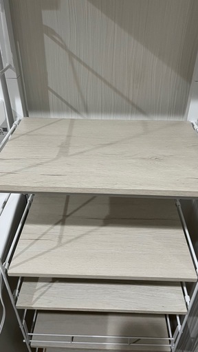 ニトリ ワイヤーシェルフNポルダ（幅 40cm ホワイトウォッシュ）