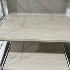 ニトリ ワイヤーシェルフNポルダ（幅 40cm ホワイトウォッシュ）の画像