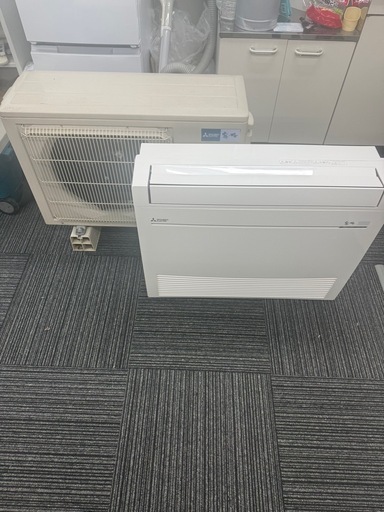 動作保証❗️☘️室内機分解洗浄済み✨三菱電機床置きエアコン 4k14畳タイプ