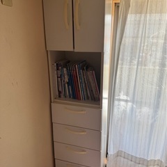 収納棚・キャビネット（ホワイト）の画像