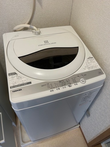 決定）
TOSHIBA / 全自動洗濯機 5kg】取扱説明書付き