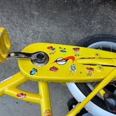 自転車 黄色14インチ カーズの画像